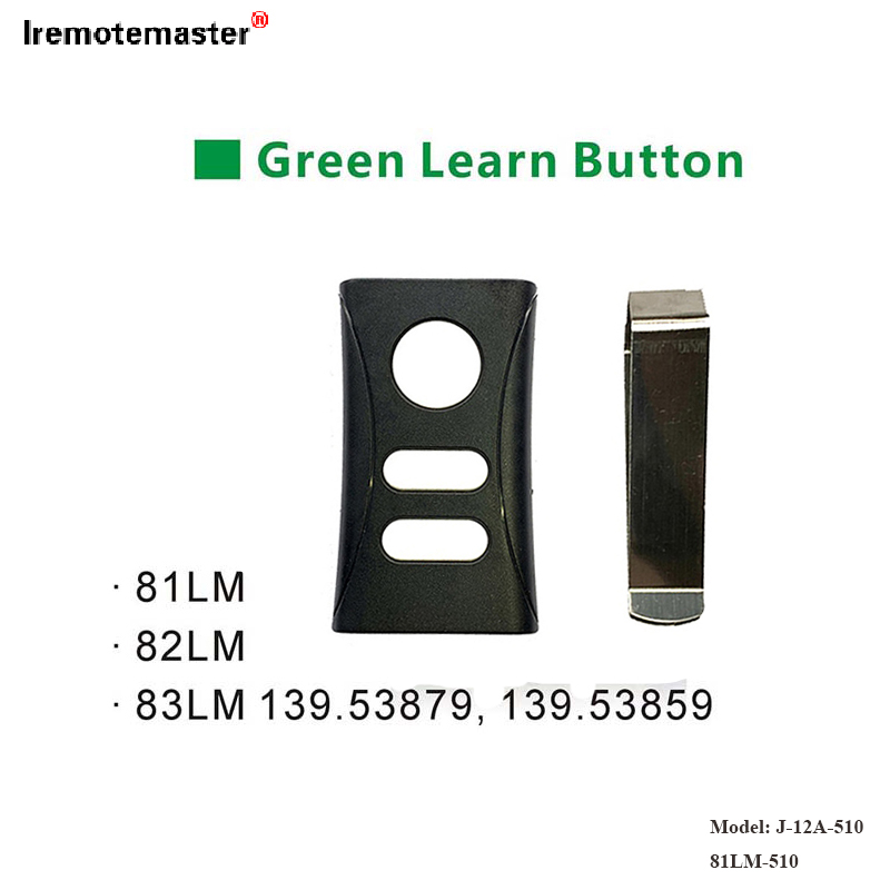 Għal 81LM 82LM 83LM Green Learn Button 390MHz Garaxx Bieb Sostituzzjoni mill-bogħod