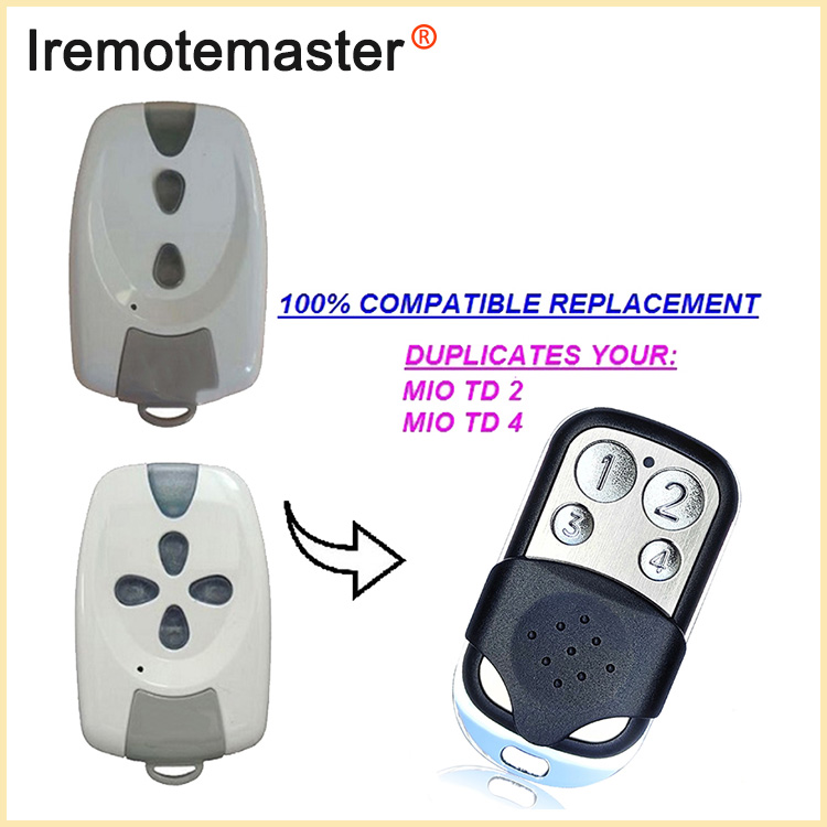 Għal MIO TR2 TR4 Garage Remote Control Rolling Code 433MHz