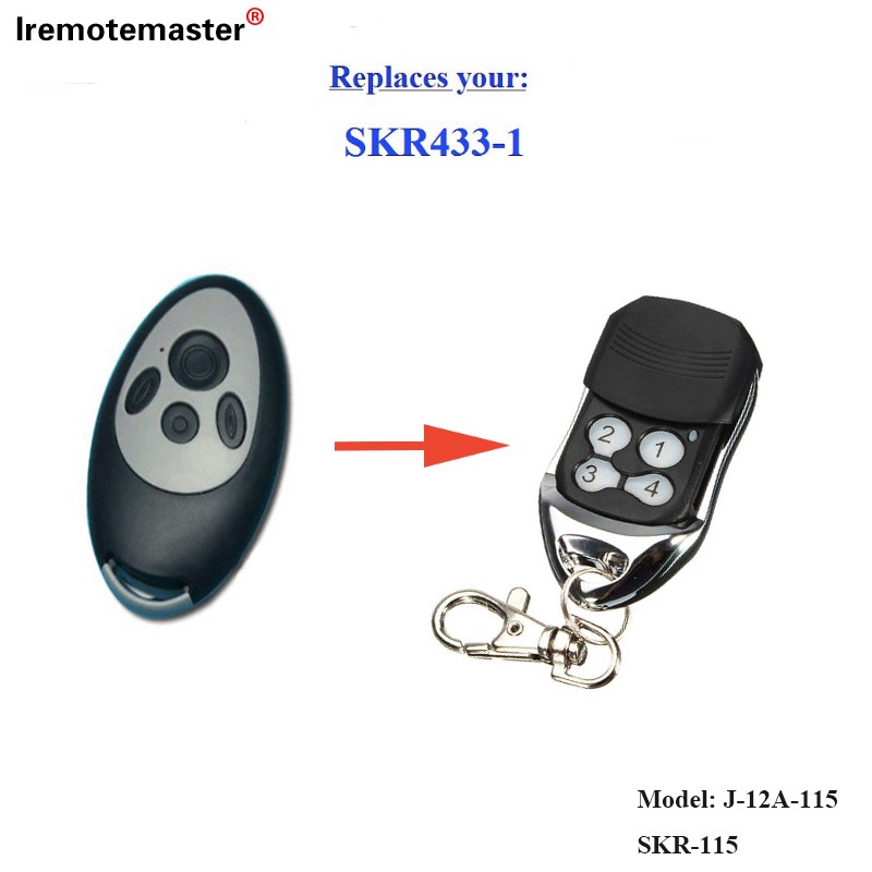 Għal SKR433-3 sostituzzjoni tal-bieb tal-garaxx kontroll remot rolling code 433,92mhz